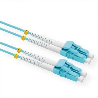 Cablu fibra optica LC-LC OM3 Low-Loss-Connector 0.5m Turcoaz, Value 21.99.8820